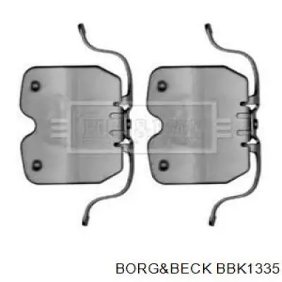 Комплект пружинок крепления дисковых колодок передних BBK1335 Borg&beck