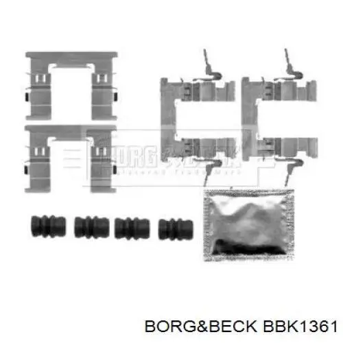 BBK1361 Borg&beck пружинная защелка суппорта