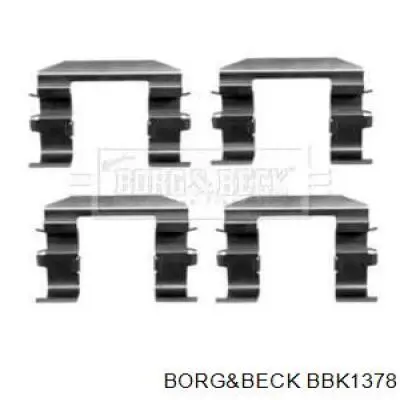 Комплект пружинок крепления дисковых колодок передних BBK1378 Borg&beck