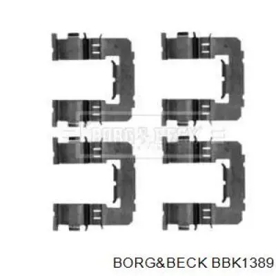 Комплект пружинок крепления дисковых колодок передних BBK1389 Borg&beck