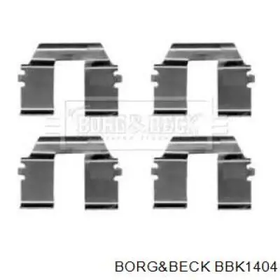 Комплект пружинок крепления дисковых колодок задних BBK1404 Borg&beck