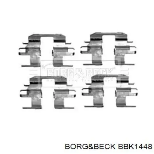 Комплект пружинок крепления дисковых колодок задних BBK1448 Borg&beck