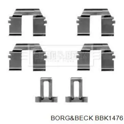 Комплект пружинок крепления дисковых колодок задних BBK1476 Borg&beck