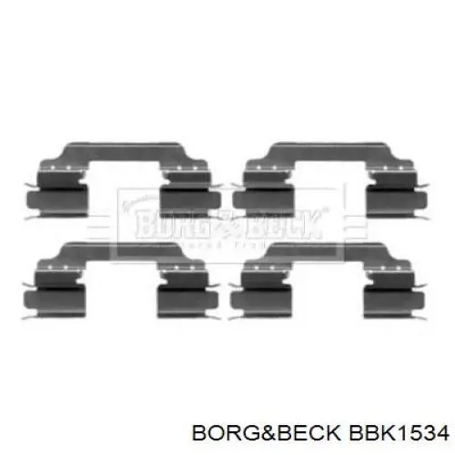 Комплект пружинок крепления дисковых колодок передних BBK1534 Borg&beck