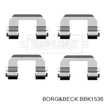 Комплект пружинок крепления дисковых колодок передних BBK1536 Borg&beck