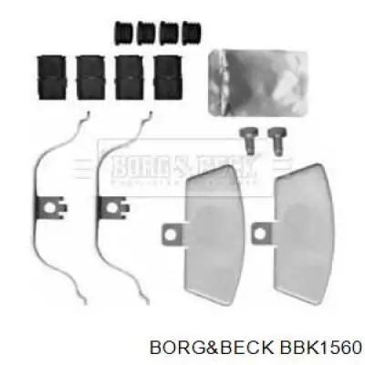 Комплект пружинок крепления дисковых колодок передних BBK1560 Borg&beck