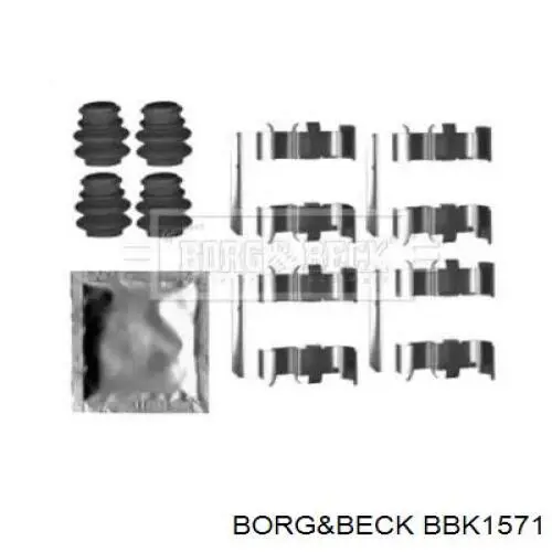 BBK1571 Borg&beck kit de reparação das sapatas do freio