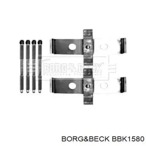 BBK1580 Borg&beck kit de reparação das sapatas do freio
