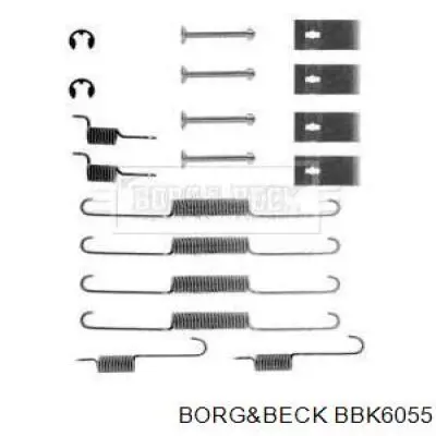 Ремкомплект тормозных колодок BBK6055 Borg&beck