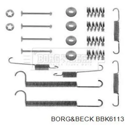 Монтажный комплект задних барабанных колодок BBK6113 Borg&beck