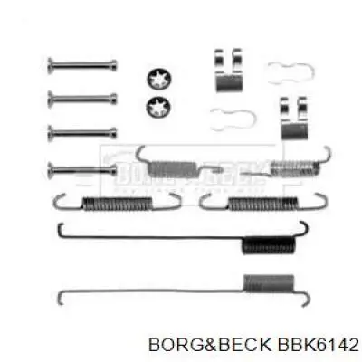 Ремкомплект тормозных колодок BBK6142 Borg&beck