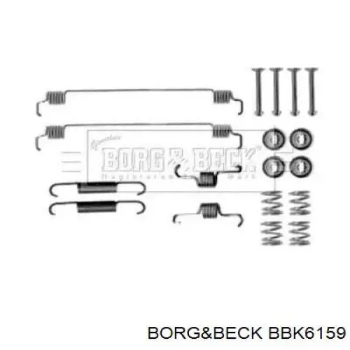 1987475337 Bosch kit de montagem das sapatas traseiras de tambor