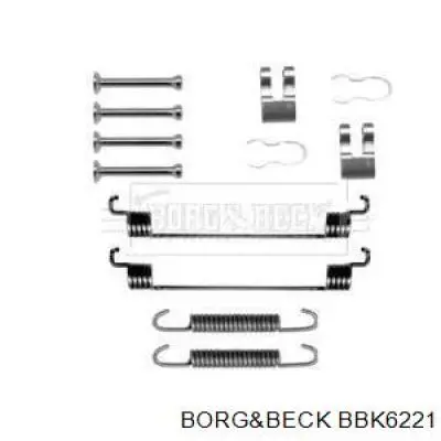 Ремкомплект тормозных колодок BBK6221 Borg&beck