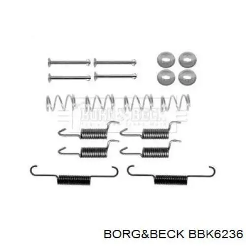 Ремкомплект задних тормозов BBK6236 Borg&beck