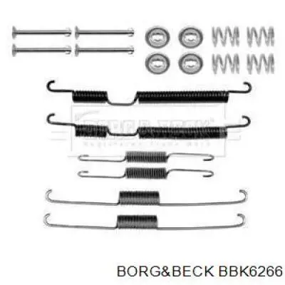 Монтажный комплект задних барабанных колодок BBK6266 Borg&beck