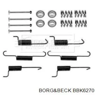 BBK6270 Borg&beck монтажный комплект задних барабанных колодок