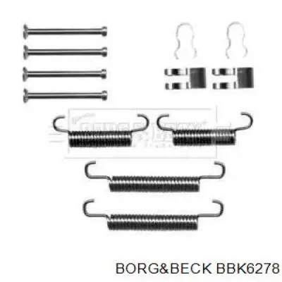 Ремкомплект тормозов задних BBK6278 Borg&beck