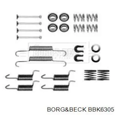 Монтажный комплект задних барабанных колодок BBK6305 Borg&beck