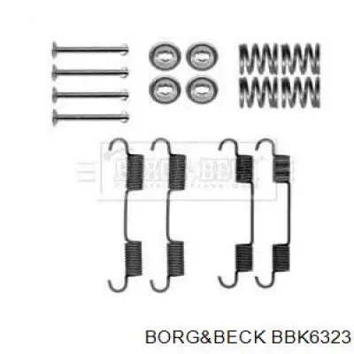 BBK6323 Borg&beck kit de montagem das sapatas traseiras de tambor