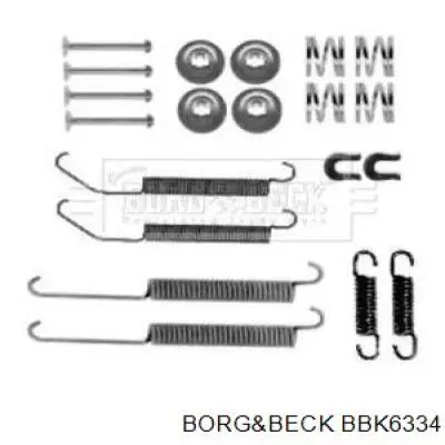 BBK6334 Borg&beck kit de montagem das sapatas traseiras de tambor