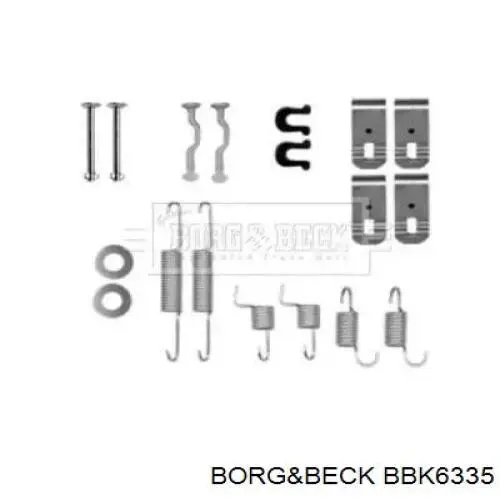 Kit de montagem das sapatas traseiras de tambor para Subaru XV (GP)