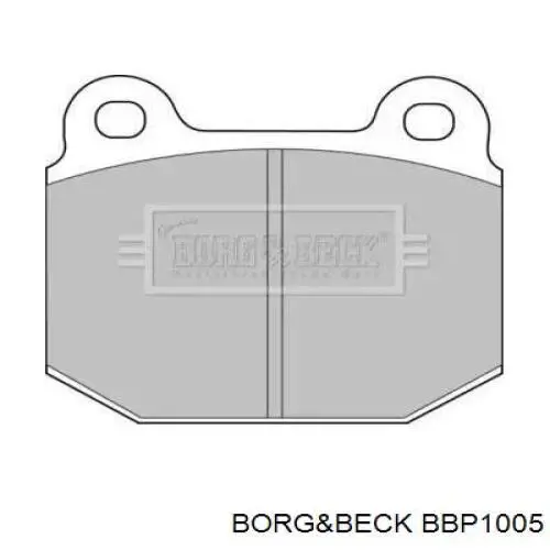 Передние тормозные колодки BBP1005 Borg&beck