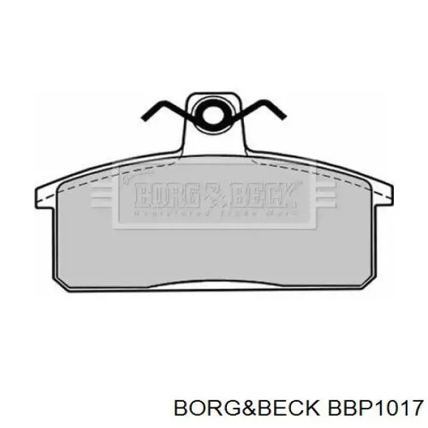 Передние тормозные колодки BBP1017 Borg&beck