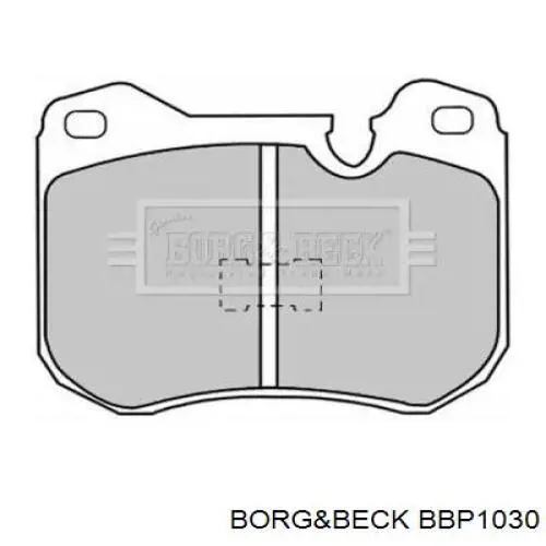 Передние тормозные колодки BBP1030 Borg&beck