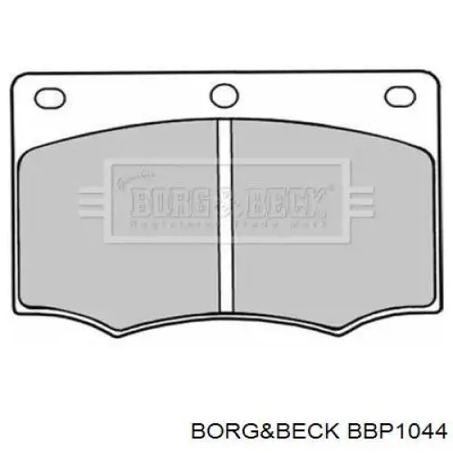 BBP1044 Borg&beck колодки тормозные передние дисковые
