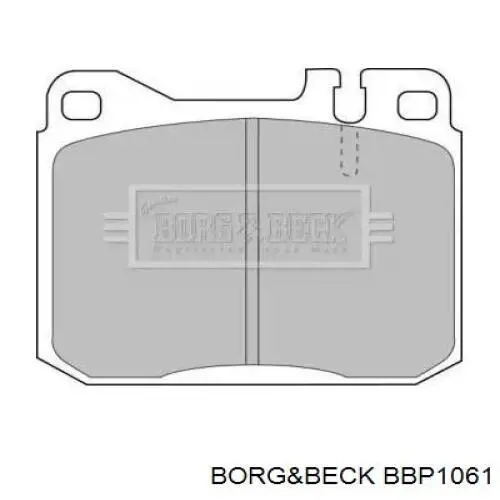 Передние тормозные колодки BBP1061 Borg&beck