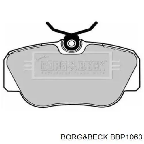 Передние тормозные колодки BBP1063 Borg&beck