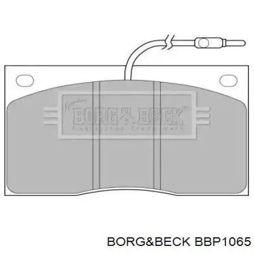 Передние тормозные колодки BBP1065 Borg&beck