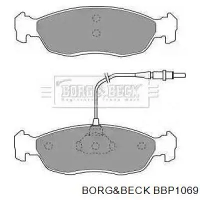 Передние тормозные колодки BBP1069 Borg&beck