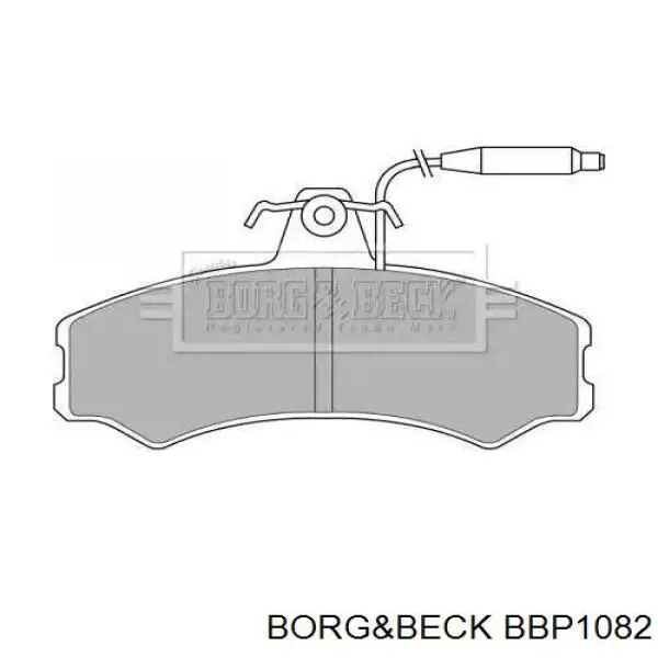 Передние тормозные колодки BBP1082 Borg&beck