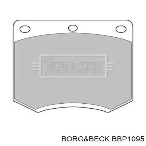 Передние тормозные колодки BBP1095 Borg&beck