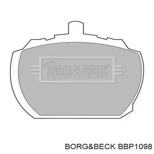 Передние тормозные колодки BBP1098 Borg&beck