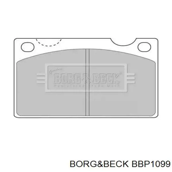 Передние тормозные колодки BBP1099 Borg&beck