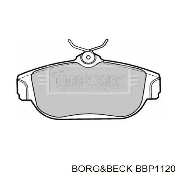 Передние тормозные колодки BBP1120 Borg&beck