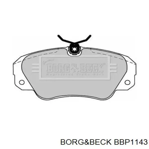 Передние тормозные колодки BBP1143 Borg&beck