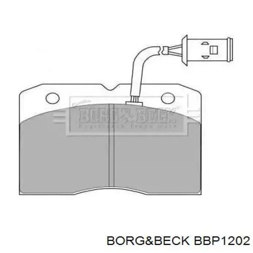 Передние тормозные колодки BBP1202 Borg&beck