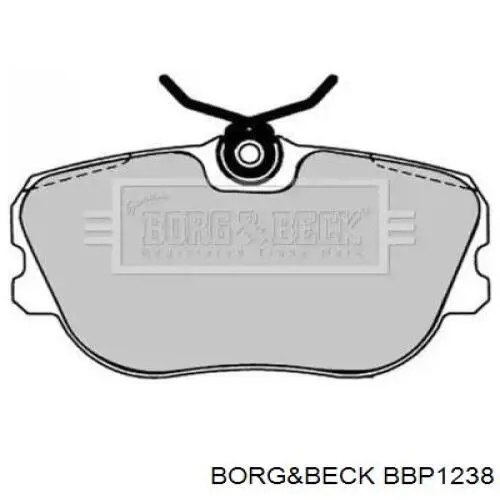 Передние тормозные колодки BBP1238 Borg&beck