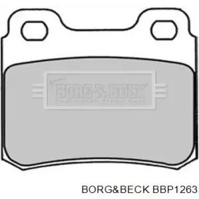 Задние тормозные колодки BBP1263 Borg&beck