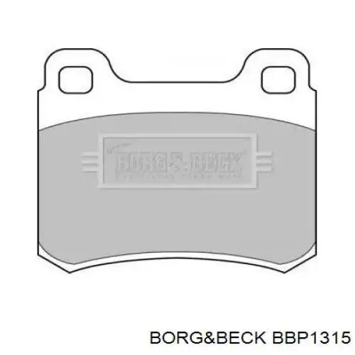 Задние тормозные колодки BBP1315 Borg&beck