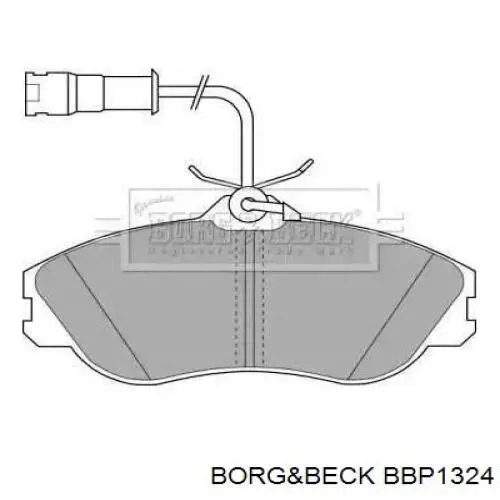 Передние тормозные колодки BBP1324 Borg&beck