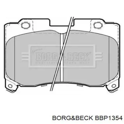 Передние тормозные колодки BBP1354 Borg&beck