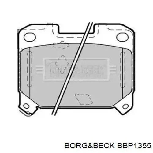 Передние тормозные колодки BBP1355 Borg&beck