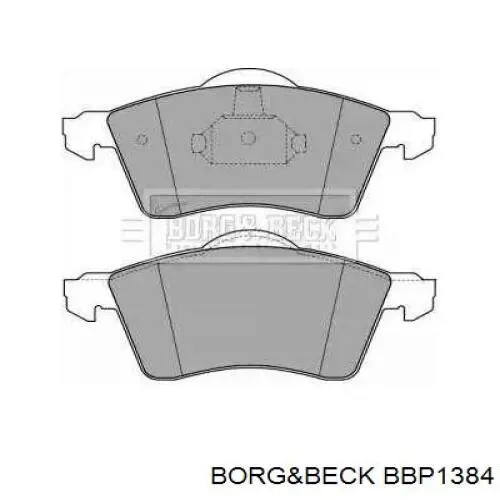 Передние тормозные колодки BBP1384 Borg&beck