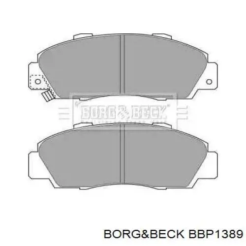BBP1389 Borg&beck колодки тормозные передние дисковые