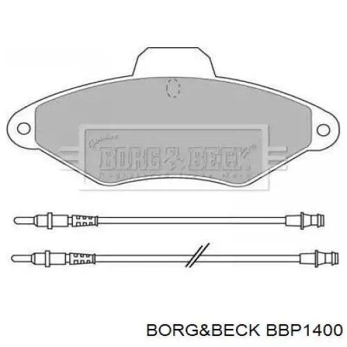 Передние тормозные колодки BBP1400 Borg&beck