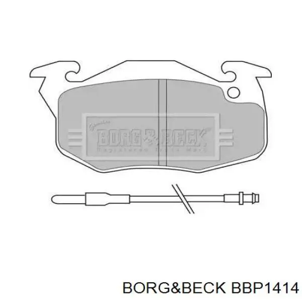 Передние тормозные колодки BBP1414 Borg&beck